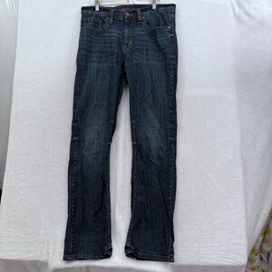 Cody James Jeans Mens 33x32 Blue Whisker Straight Leg Stretch